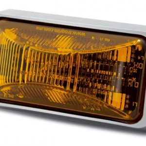 PLAFÓN LAT ABS CROM 6 LEDS ESTROBO AMBAR