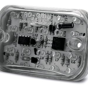 PLAFÓN LAT.CROM.20LEDS BLANCO C/FUN.CUARTO Y ESTROBO